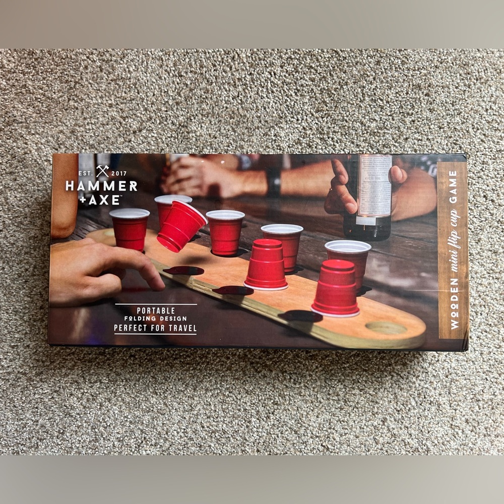 Wooden Mini Flip Cup Game